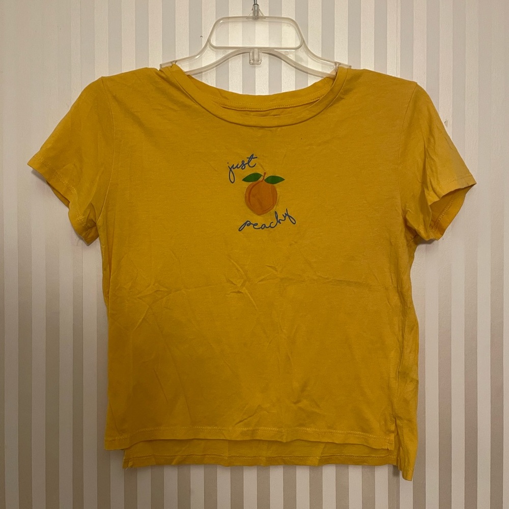 “Just Peachy” Cropped T-Shirt